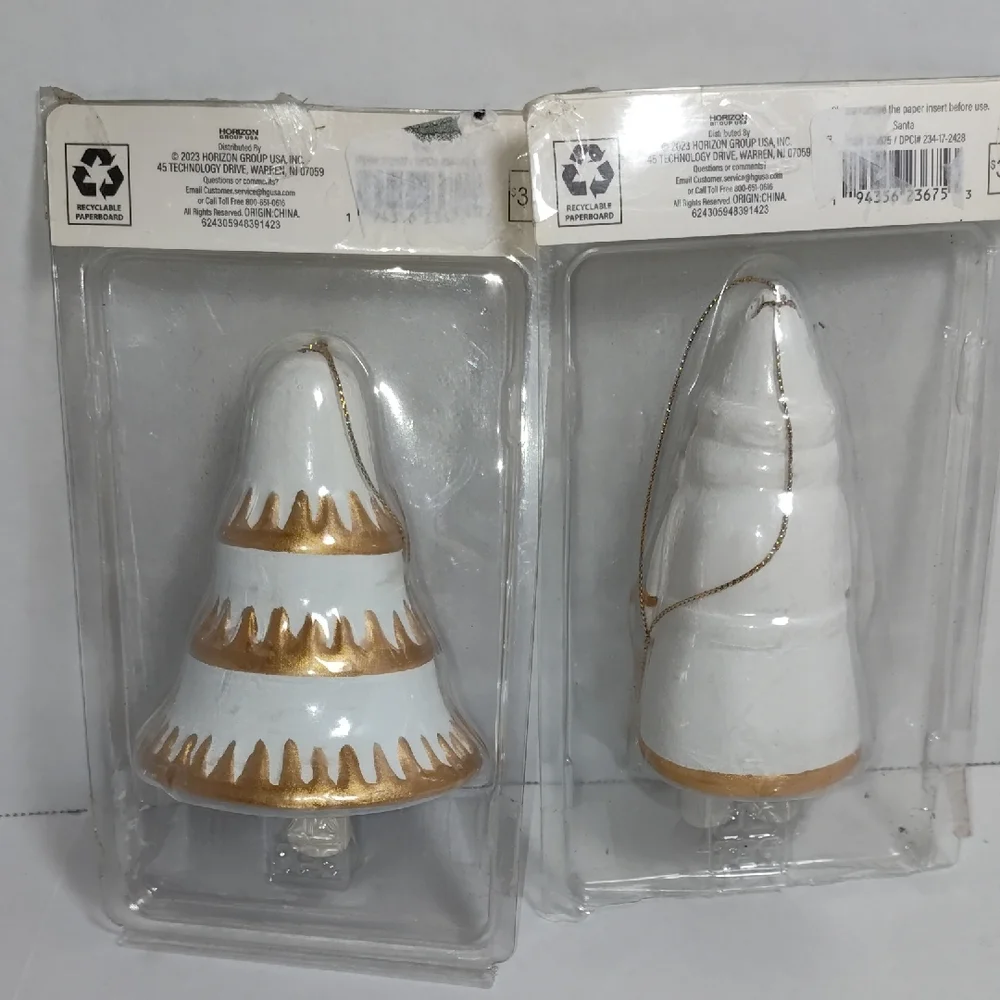 Target White and Gold Holiday Ornament Set